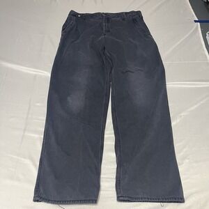 Carhartt FR Pants Mens Size 32x32 Blue Midweight Canvas Flame Resistant Cat 2